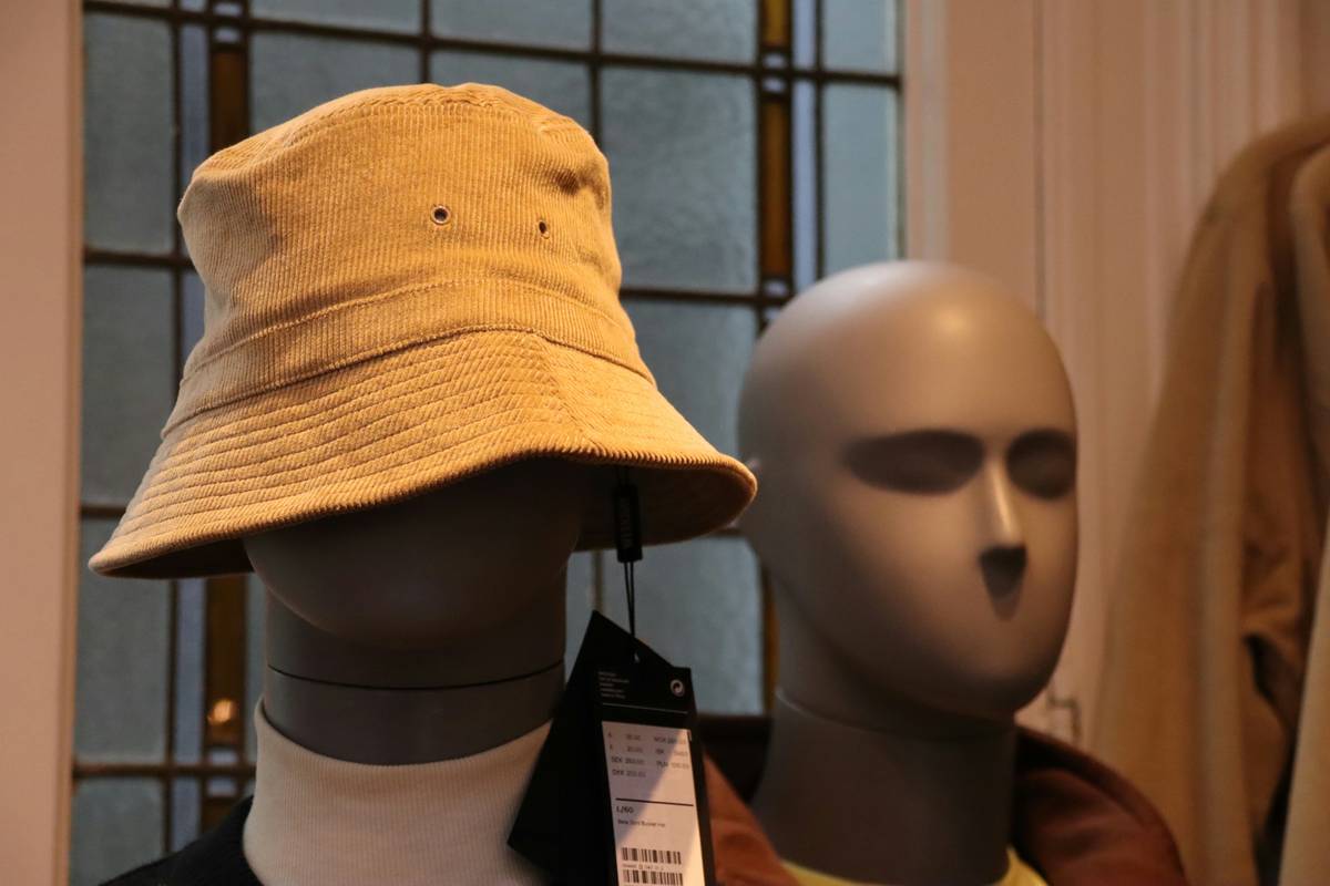 Hat on mannequin